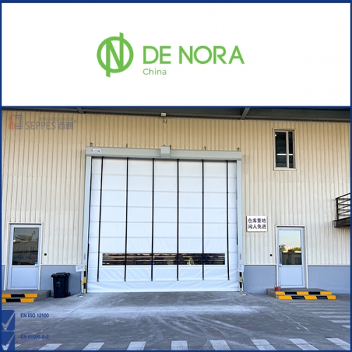 迪若拉的厂房大门安装快速堆积门